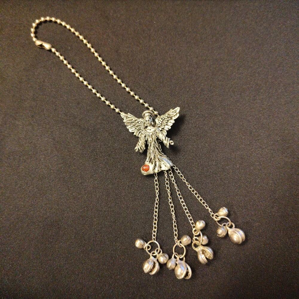 CCI Pewter Guardian Angel Rearview Mirror Charm